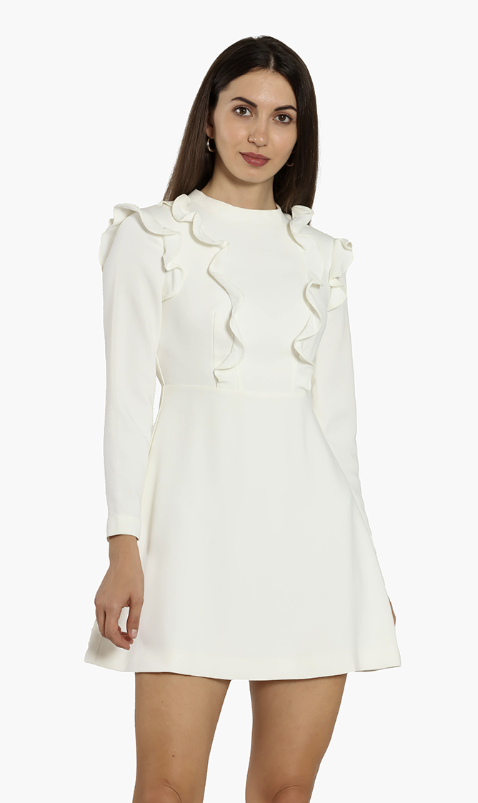 

Fashal Long Sleeve Frill Tunic