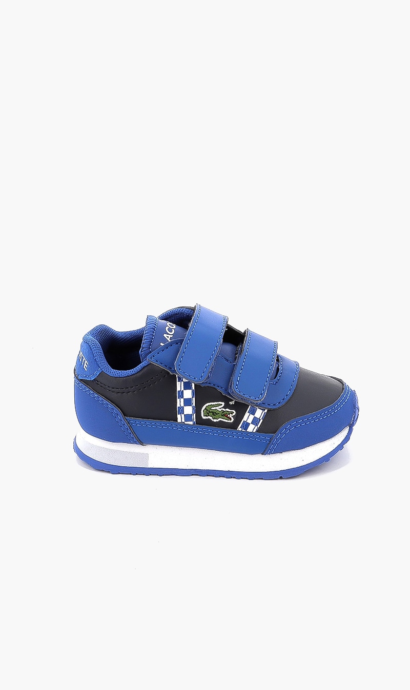 

Lacoste Blue Partner Strap Sneakers for Boys | The Deal Outlet