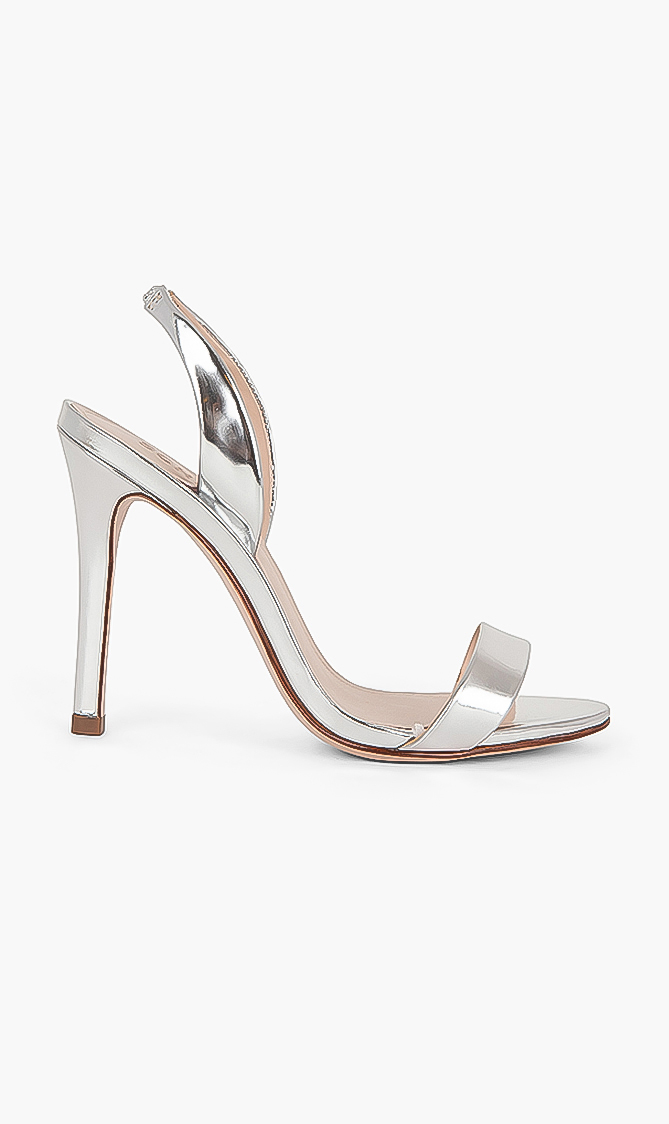 

SCHUTZ Luriane High Heeled Metallic Sandal