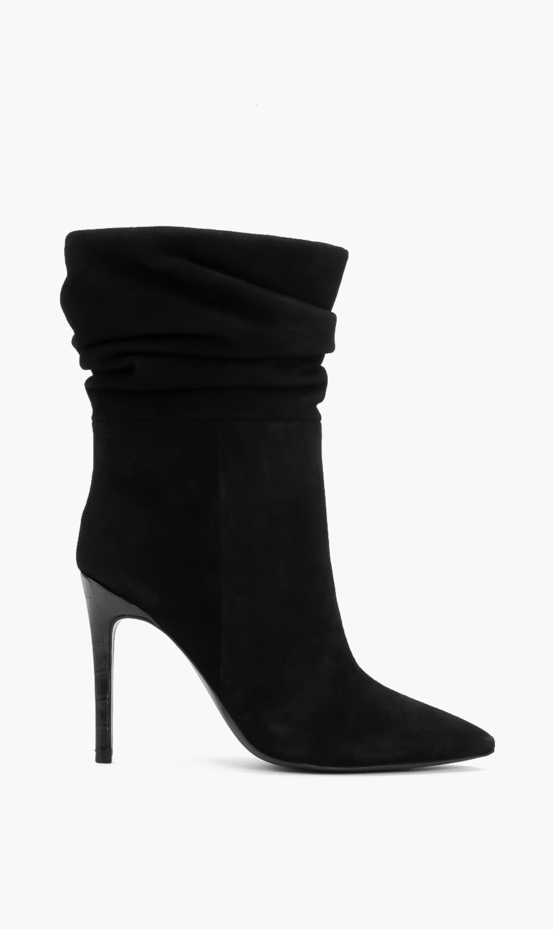 

Guess Black Backy Suede Boots for Women | The Deal Outlet