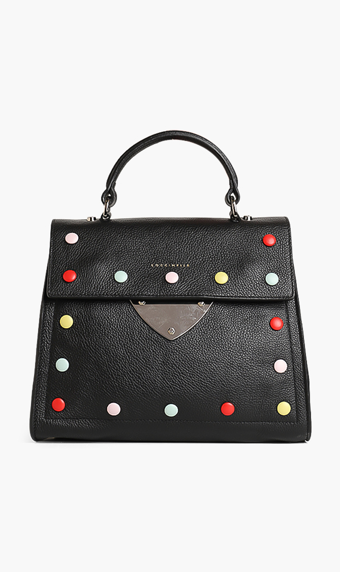 

Coccinelle Leather Studded Crossbody Bag