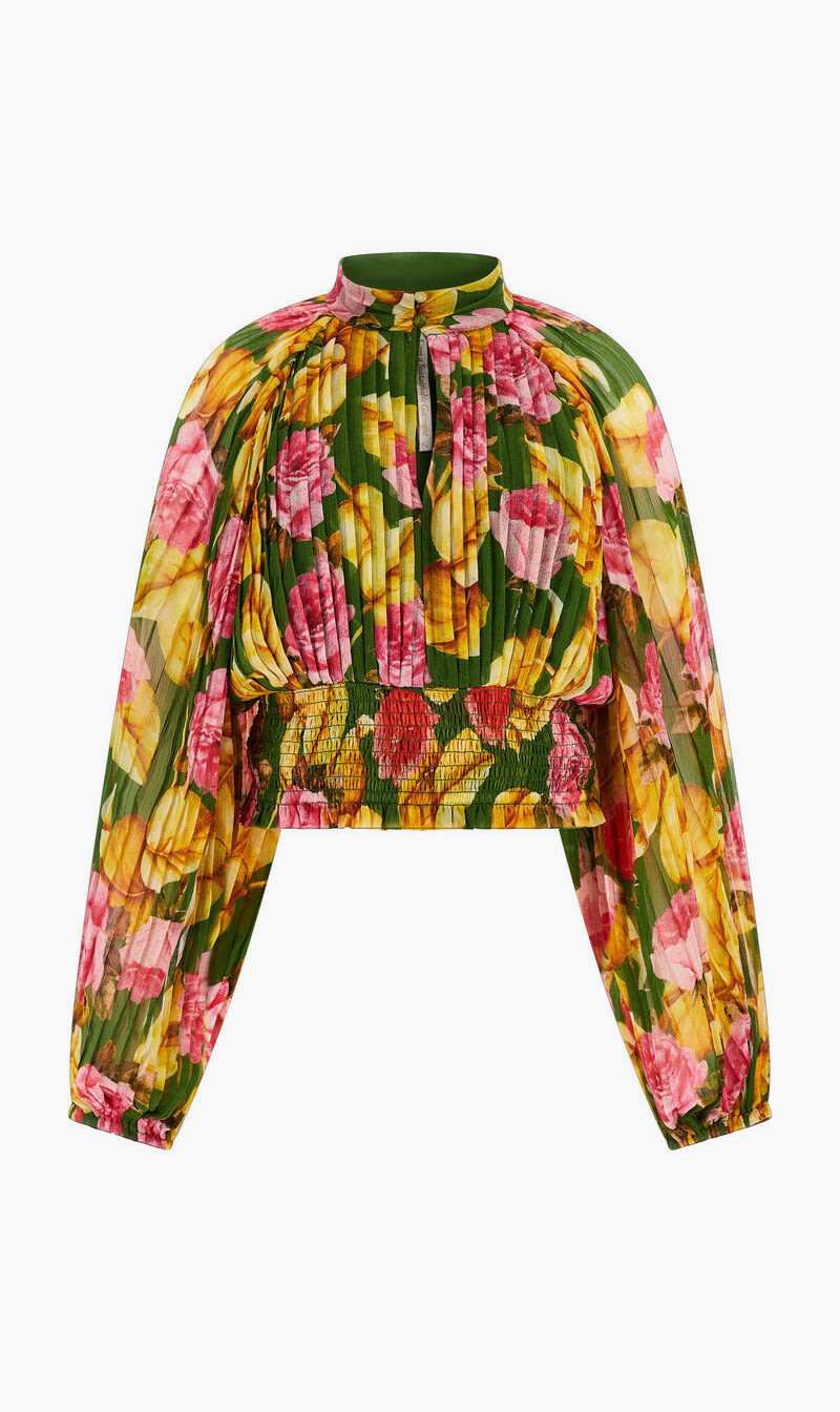 

Guess Multi-color Bianca Pleated Top for Women | The Deal Outlet