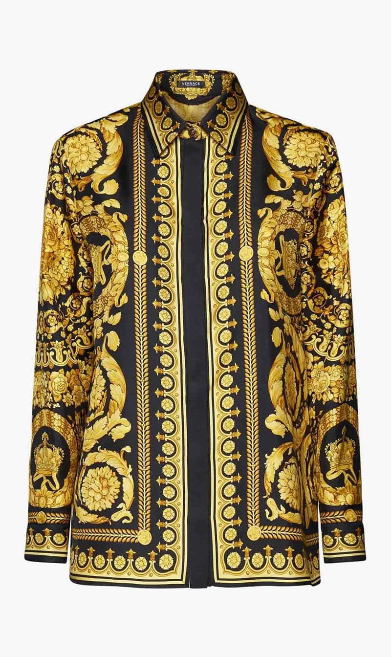 

Versace Multi-color Baroque Silk Shirt for Women | The Deal Outlet