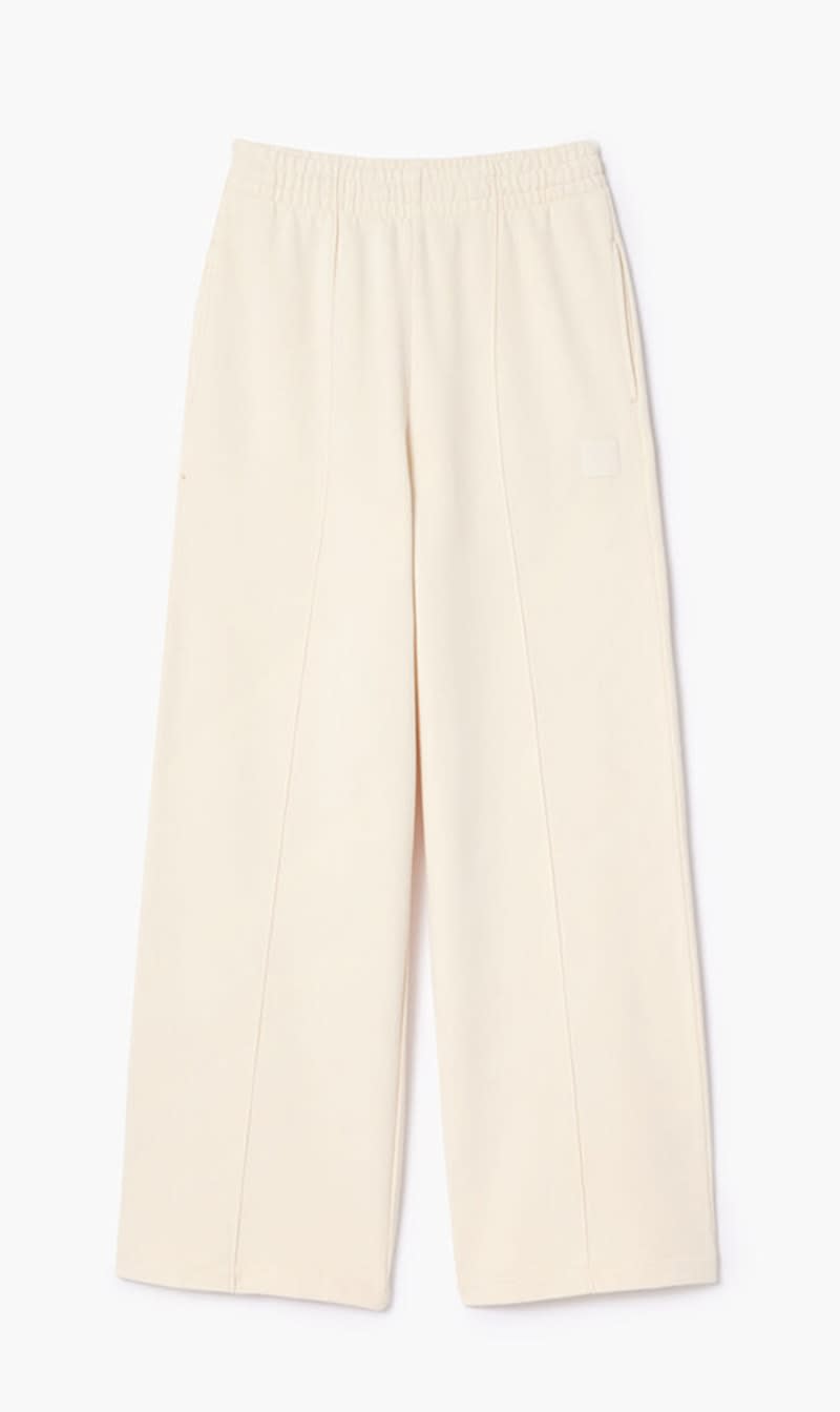 

Lacoste Beige Wide Leg Badge Track Pants for Women | The Deal Outlet