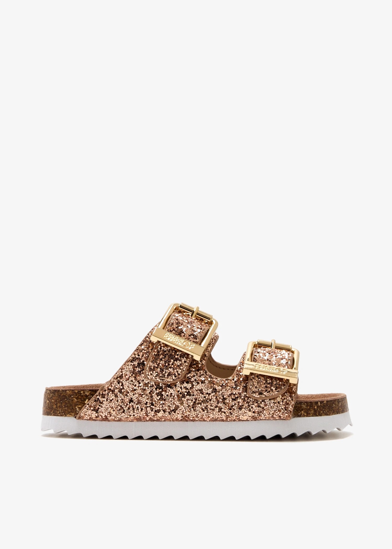 

Colors Of California Gold Glitter Sandals for Girls