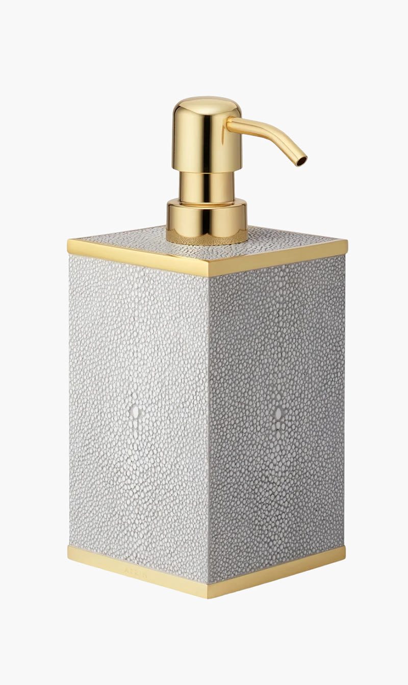 

Aerin Grey Classic Shagreen Soap Pump Dispenser | The Deal Outlet