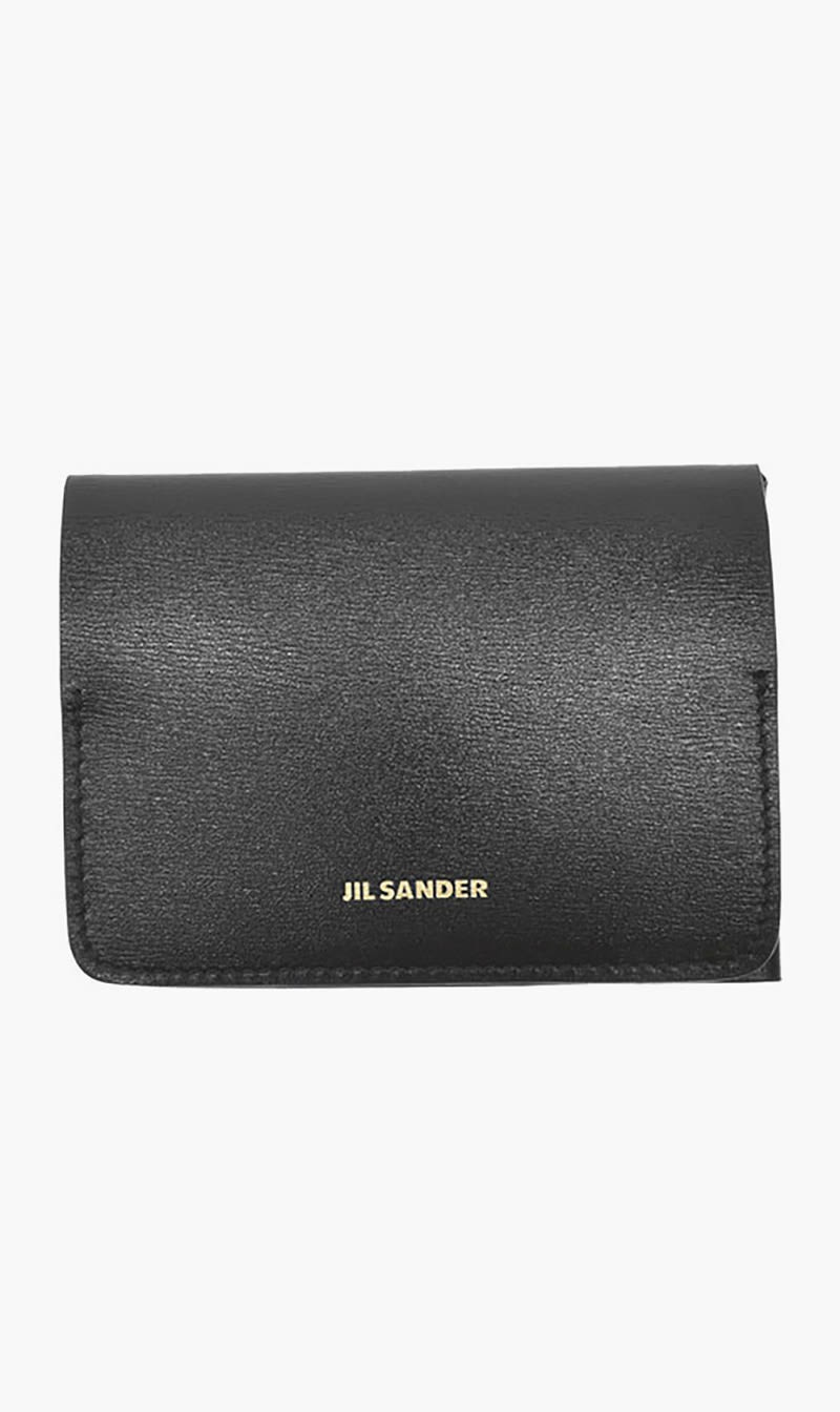 

Jil Sander Black Folded Card Holder for Women | The Deal Outlet