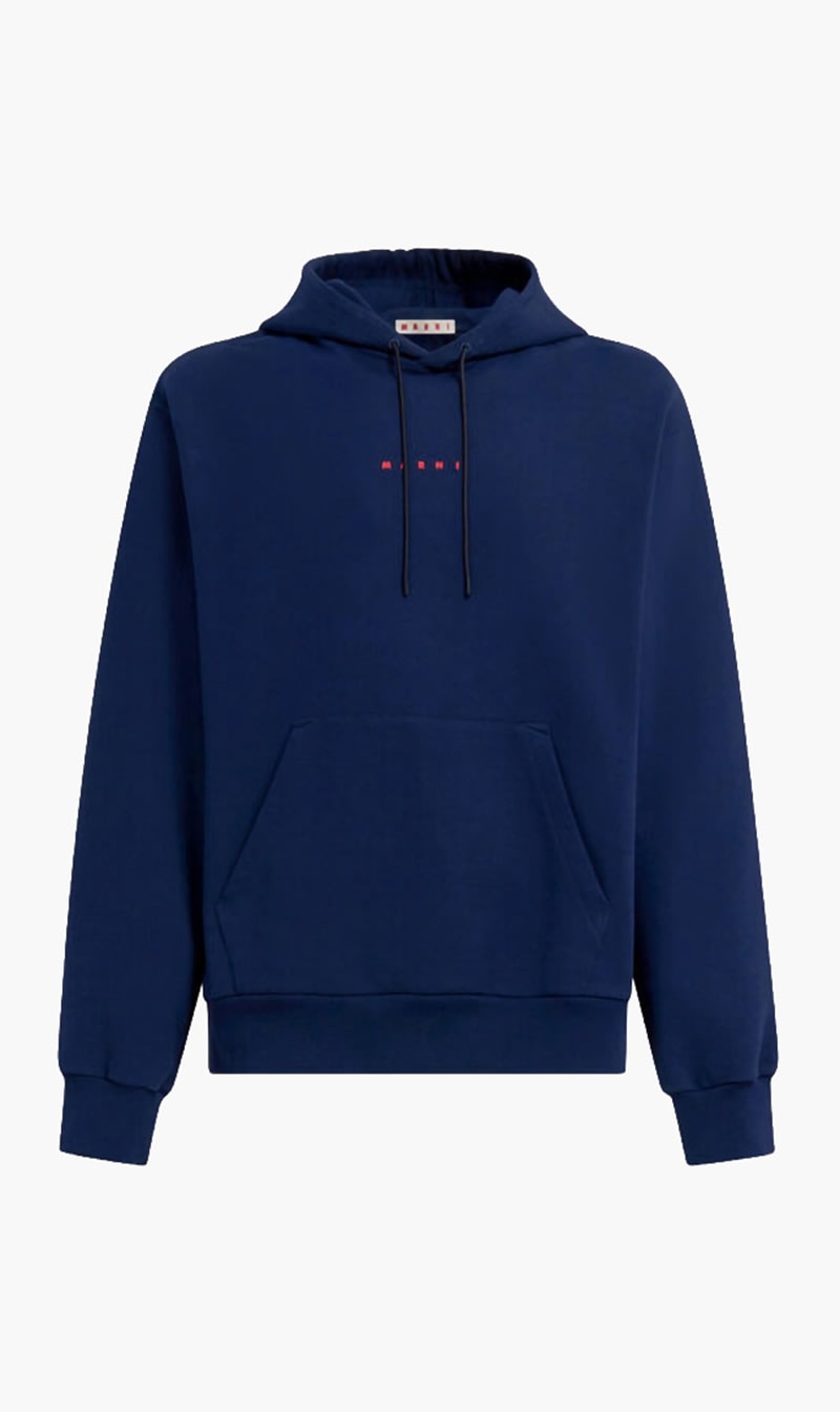 

Marni Blue Organic Cotton Hoodie for Men | The Deal Outlet