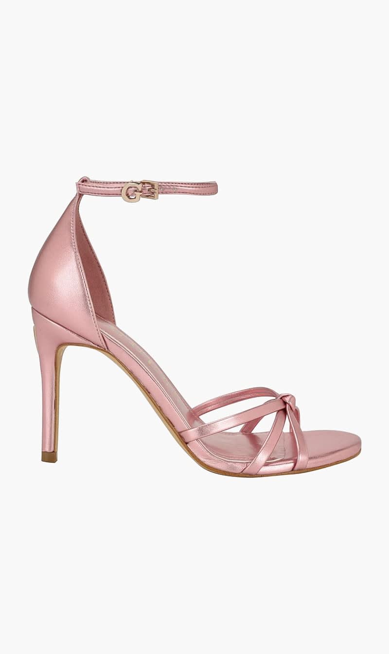 Pink Guess Gold Spring Knotted Stiletto Heels for Women