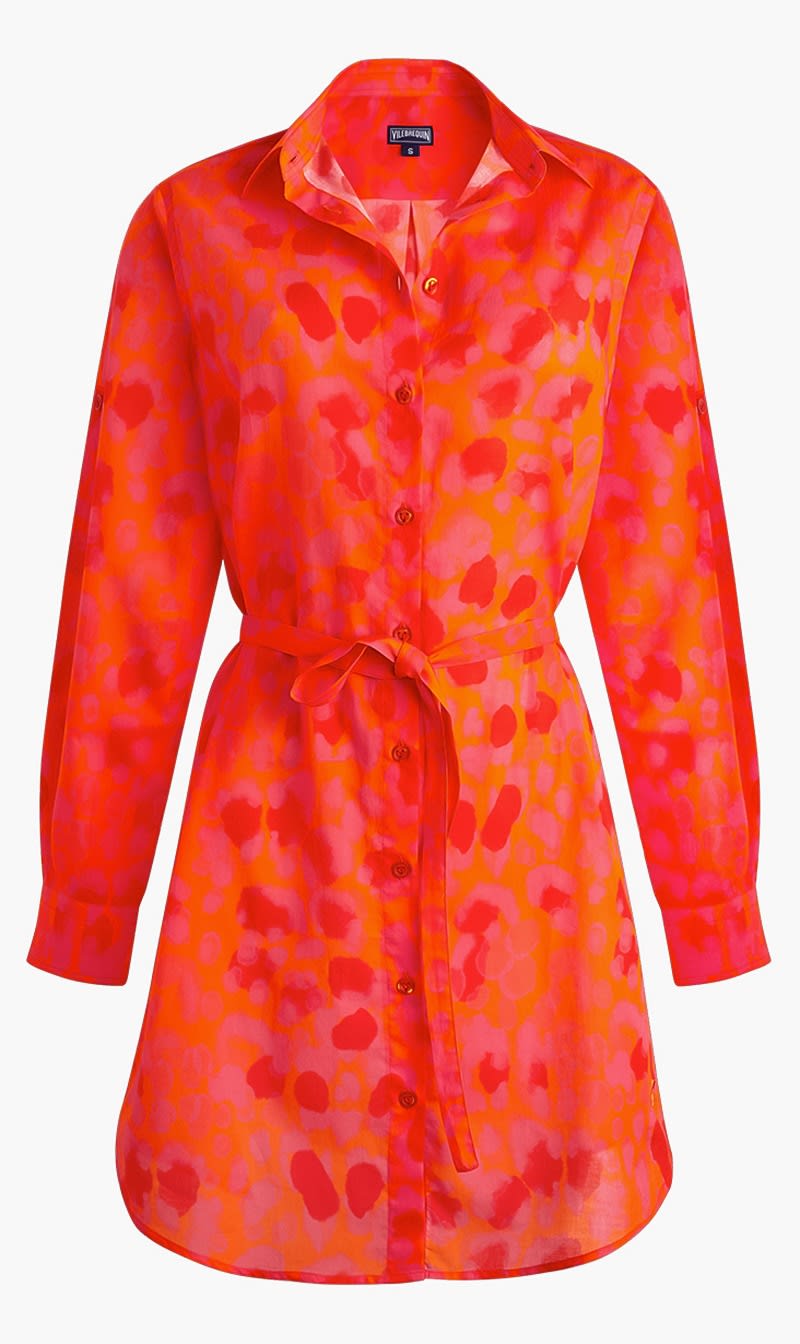

Vilebrequin Red Florence Shirt Dress for Women | The Deal Outlet