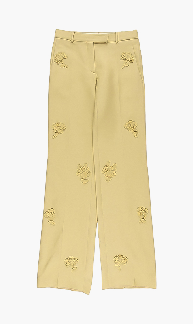 

Valentino Flora Applique Pants