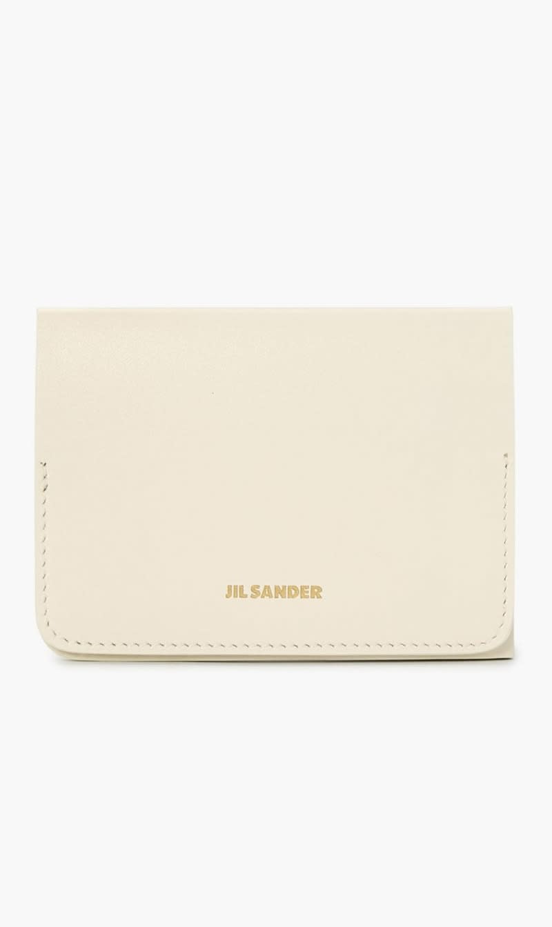

Jil Sander Beige Folded Card Holder for Women | The Deal Outlet