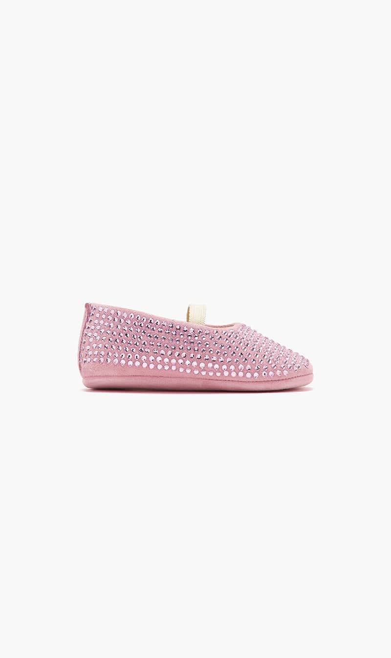 

Babywalker Pink Crystal Ballet Flats for Girls | The Deal Outlet