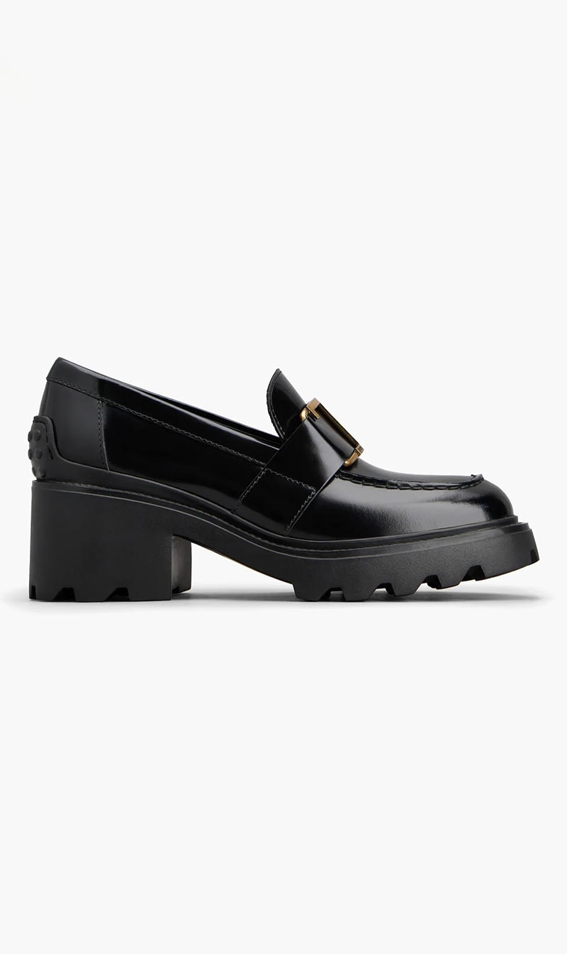 

Tod's Black Gomma Carro T60 08d Mocass Maxi T for Women | The Deal Outlet