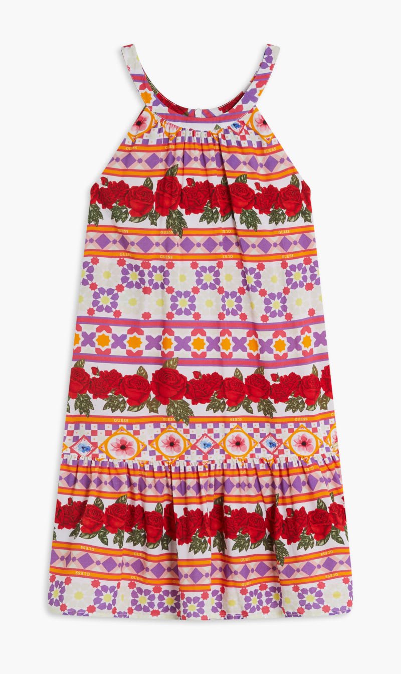 

Guess Red Viscose Blend Sl Dress for Girls | The Deal Outlet