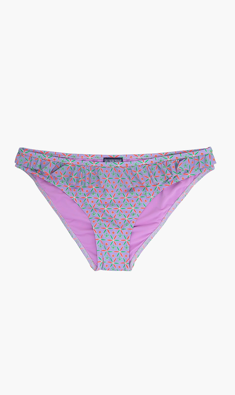 

Baies Roses Printed Bikini Bottom, Purple