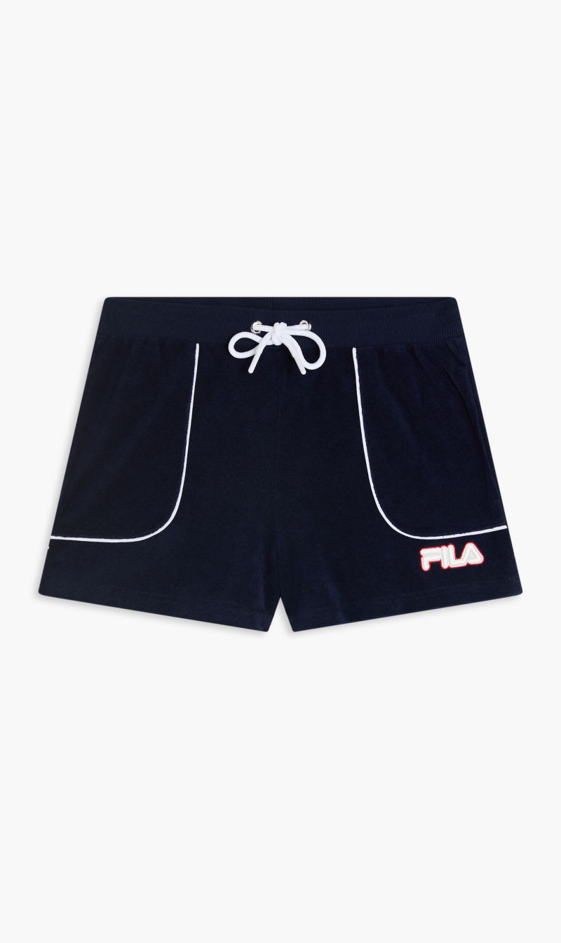 

Fila Blue Short With Contrast Piping for Women | The Deal Outlet