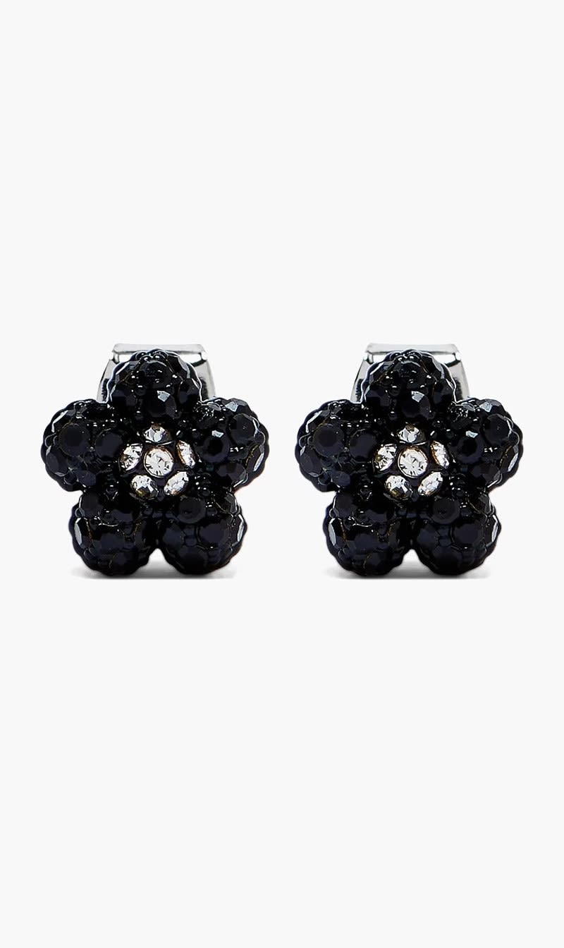 Marc Jacobs Black Daisy Pave Earrings for Women