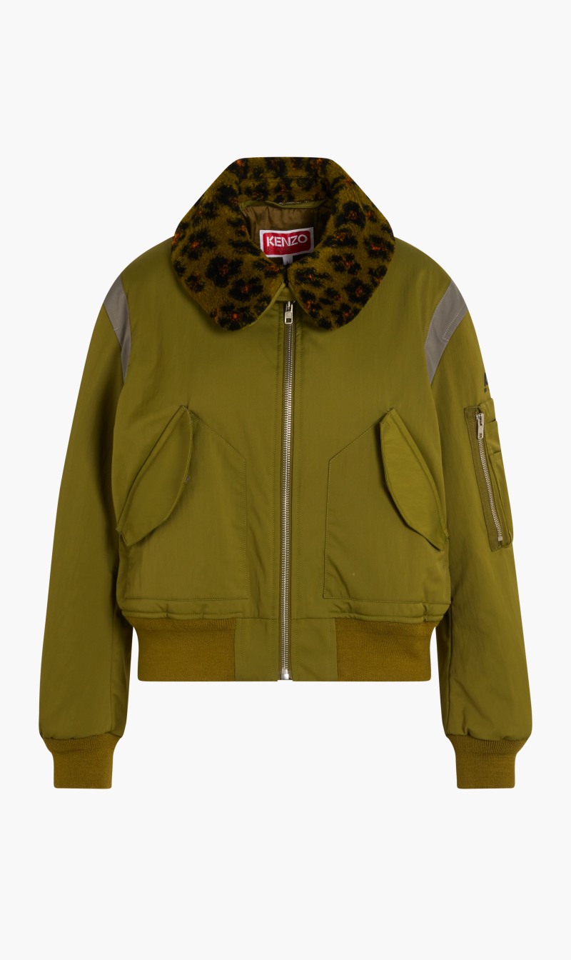 

Kenzo Brown Elevated Bomber for Women | The Deal Outlet