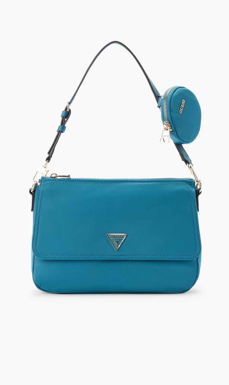 

Guess Blue Eco Gemma Top Zip Shlder Bag for Women | The Deal Outlet