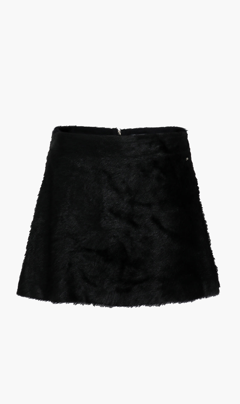 

Fuzzy Textured Mini Skirt