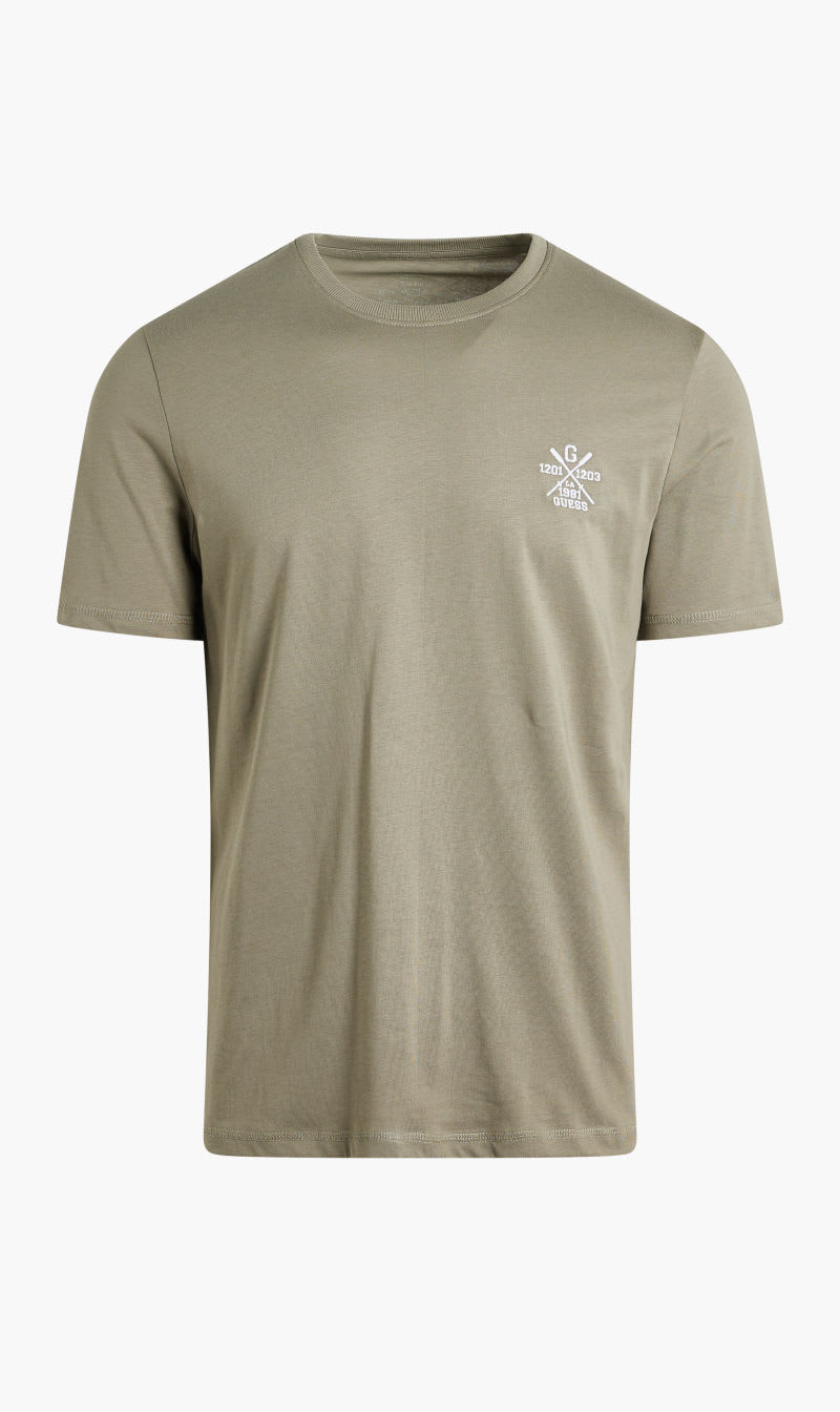 

Guess Green Mid Organic Stream Jersey T-shirt for Men | The Deal Outlet