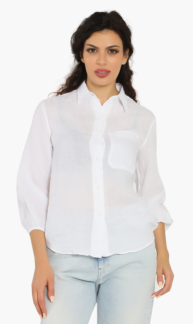 

Plain Linen Long Sleeves Shirt