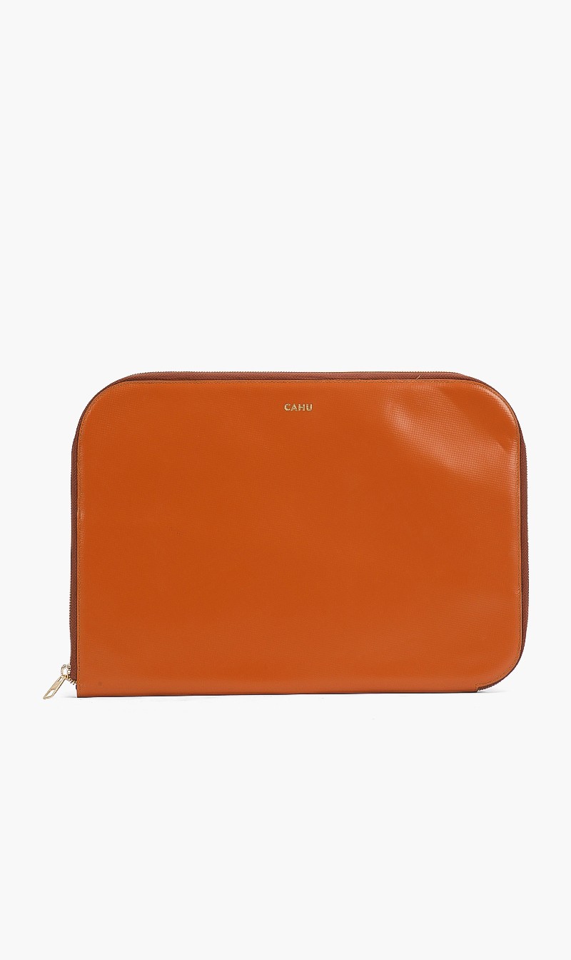 

Claude Leather Laptop Sleeve, Orange