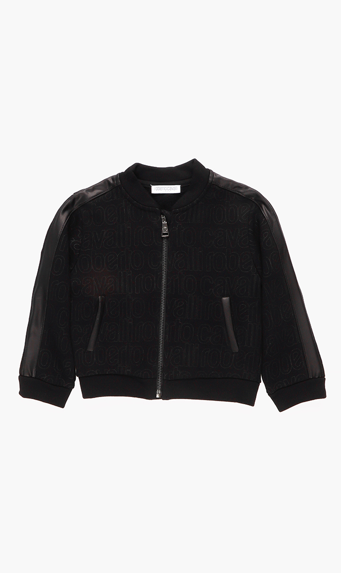 

Roberto Cavalli Logo Print Zip Sweatshirt