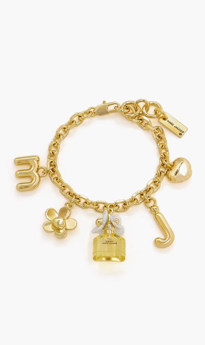 Marc Jacobs Gold Daisy Charm Bracelet for Women