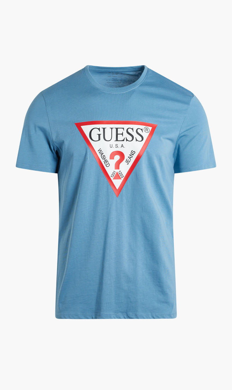 

Guess Blue Triangle Logo T-shirt for Men | The Deal Outlet