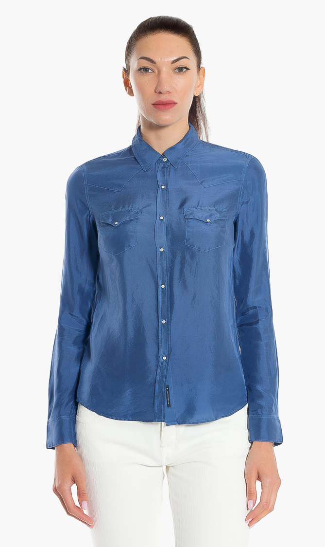 

Chest Pocket Shirt, Blue