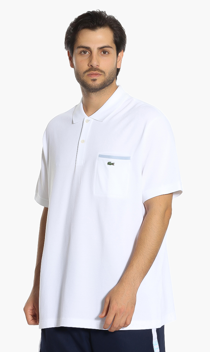 

Lacoste Contrast Accents Pique Regular Fit Polo Shirt