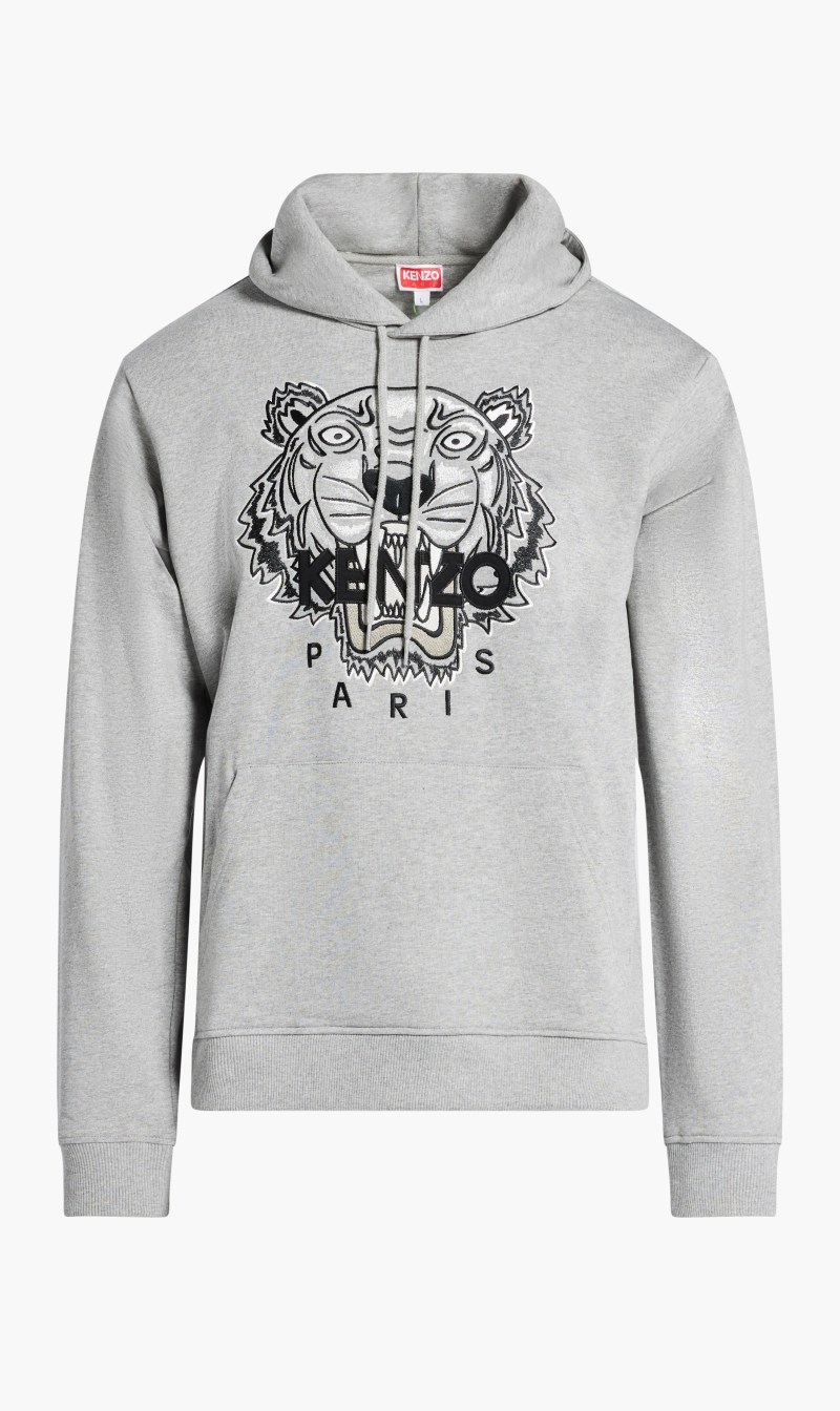 

Kenzo Grey Mw Classic Tiger Hoodie for Men | The Deal Outlet