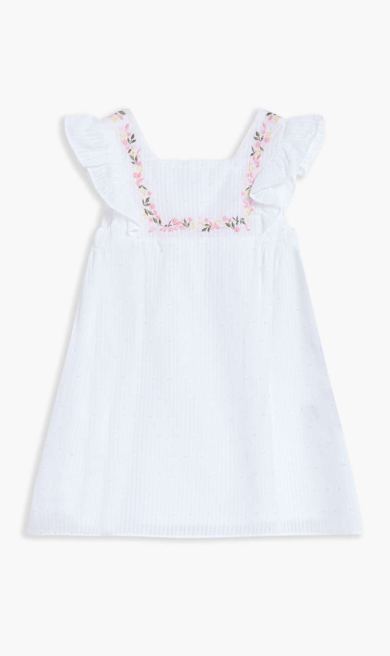 

Tartine Et Chocolat White White Dress for Kids | The Deal Outlet