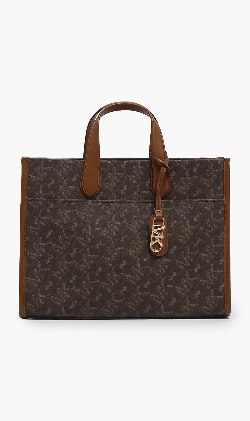 

Michael Kors Brown Gigi Tote Canvas Bag for Women | The Deal Outlet