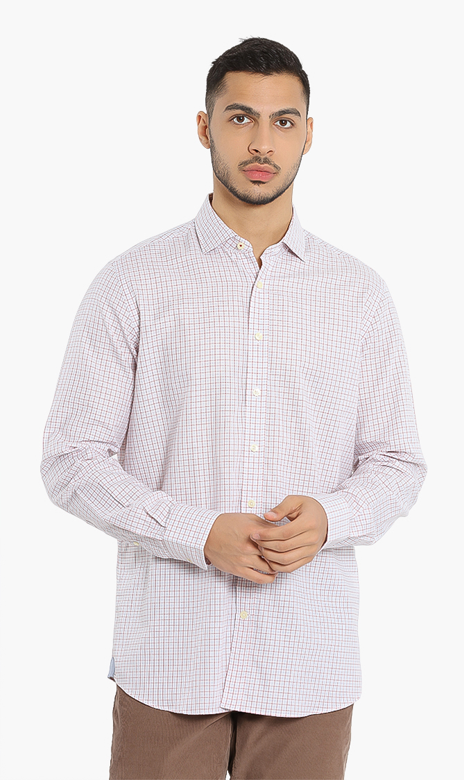 

Hackett London Flannel Graph Check Kent Classic Fit Shirt