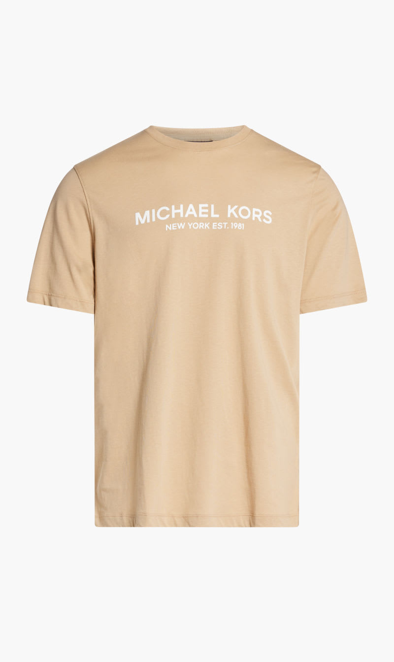 

Michael Kors Beige Crew Neck Logo Tshirt for Men | The Deal Outlet