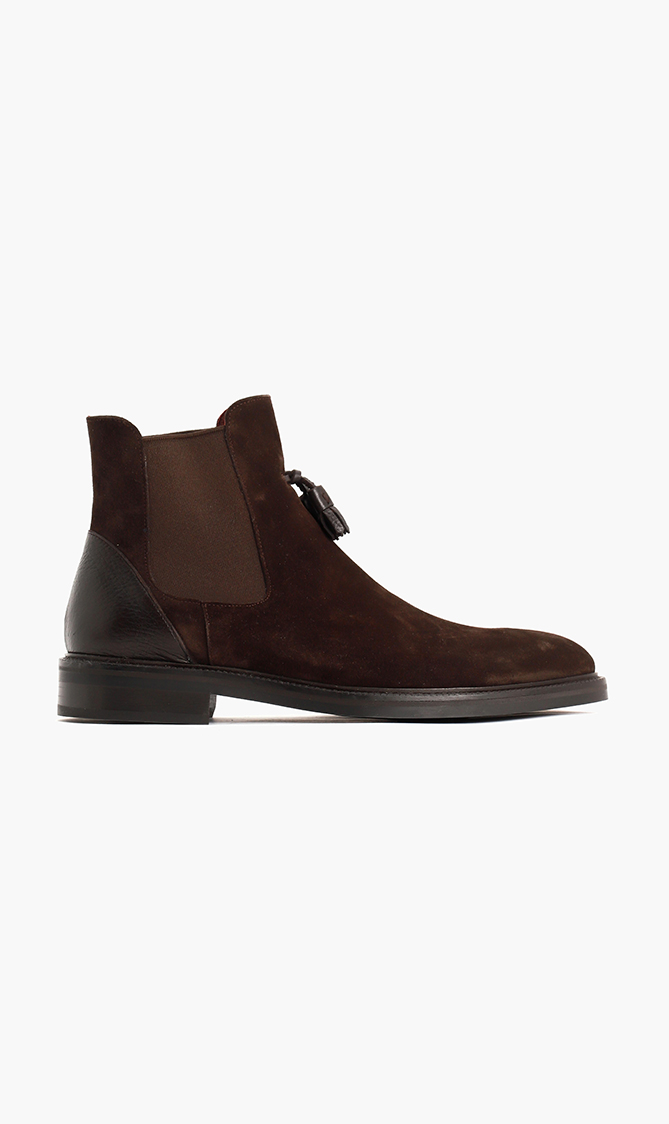 Pal Zileri Suede Tassel Boots