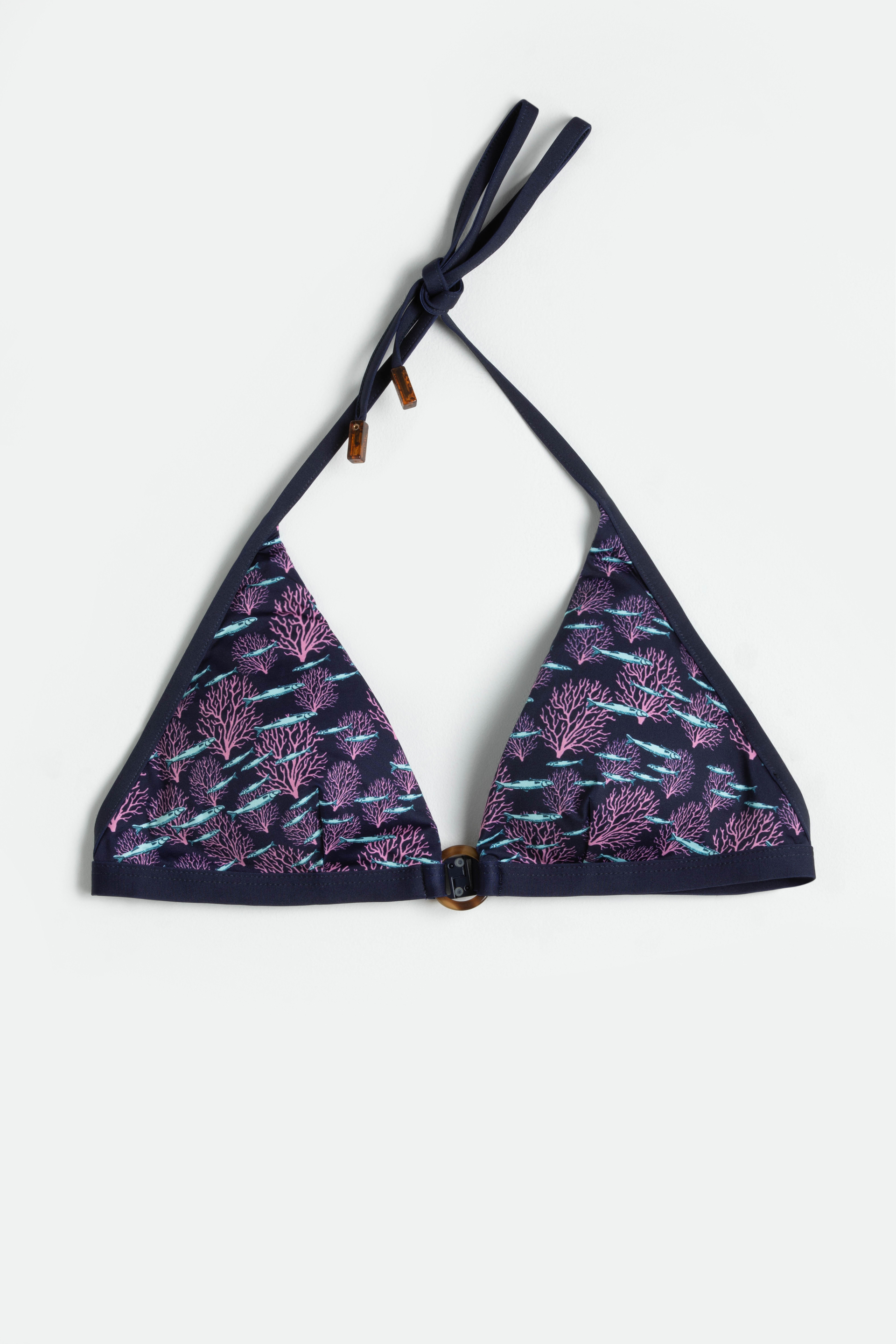 

Vilebrequin Flechett Coral Haltered Bikini Top
