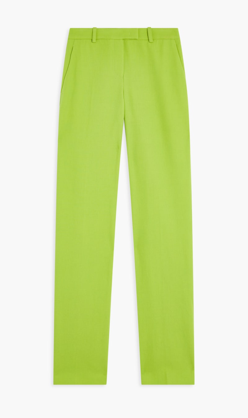 

Michael Kors Green Carolyn Wool Gabardine Trousers for Women | The Deal Outlet