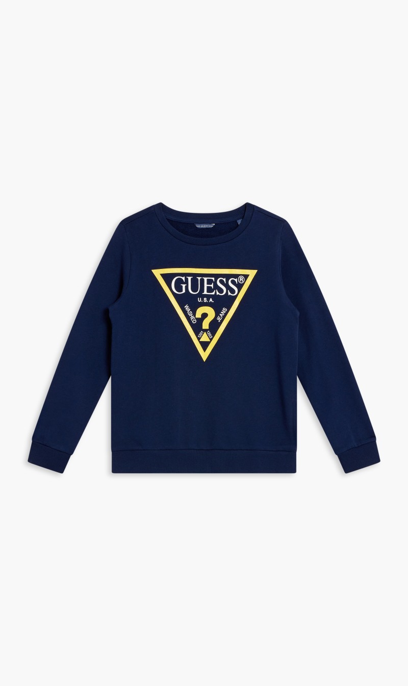 

Guess Blue Logo Sweatshirt for Girls | The Deal Outlet