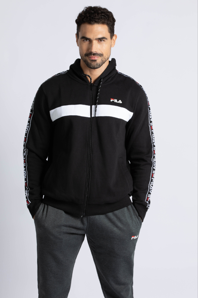 

FILA Graphic Colour Block Zip Hoodie