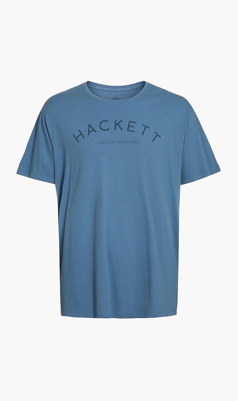 

Hackett London Blue Logo Short Sleeves Tshirt for Men | The Deal Outlet