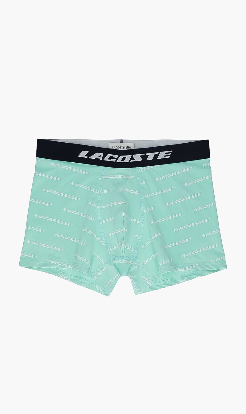 

Lacoste Green Motion Microfiber Graphic Logo Trunks for Men | The Deal Outlet