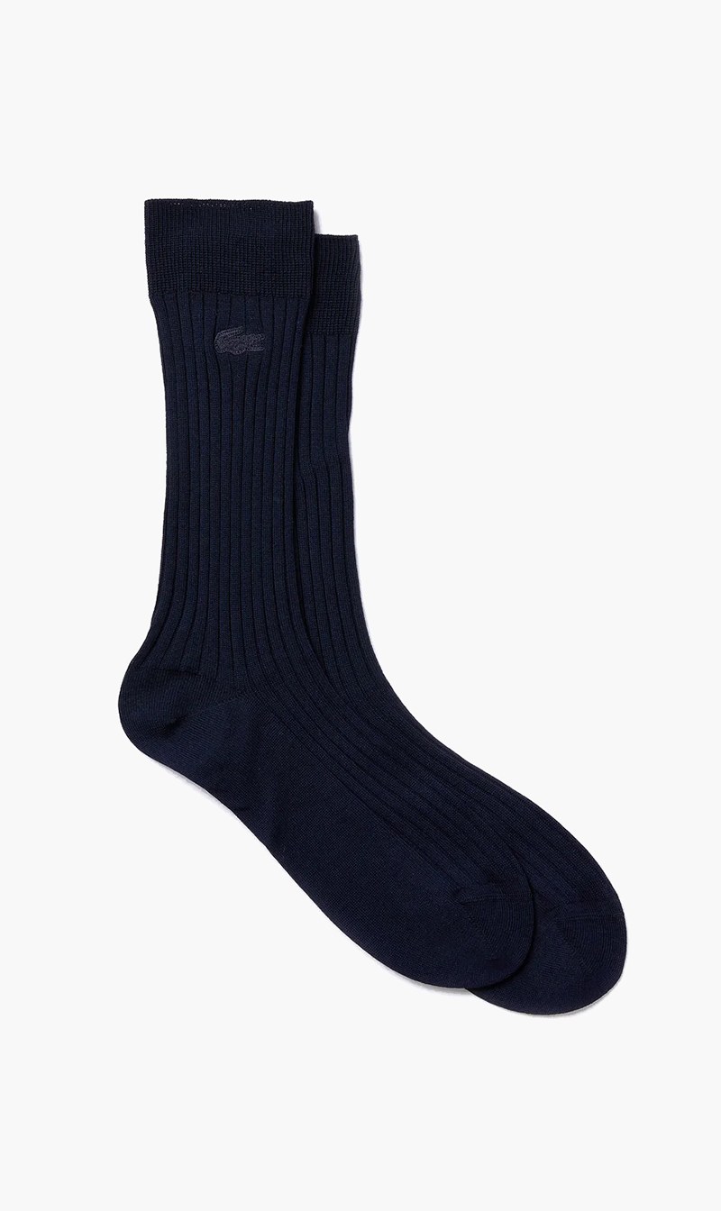 

Ribbed Cotton Blend Socks