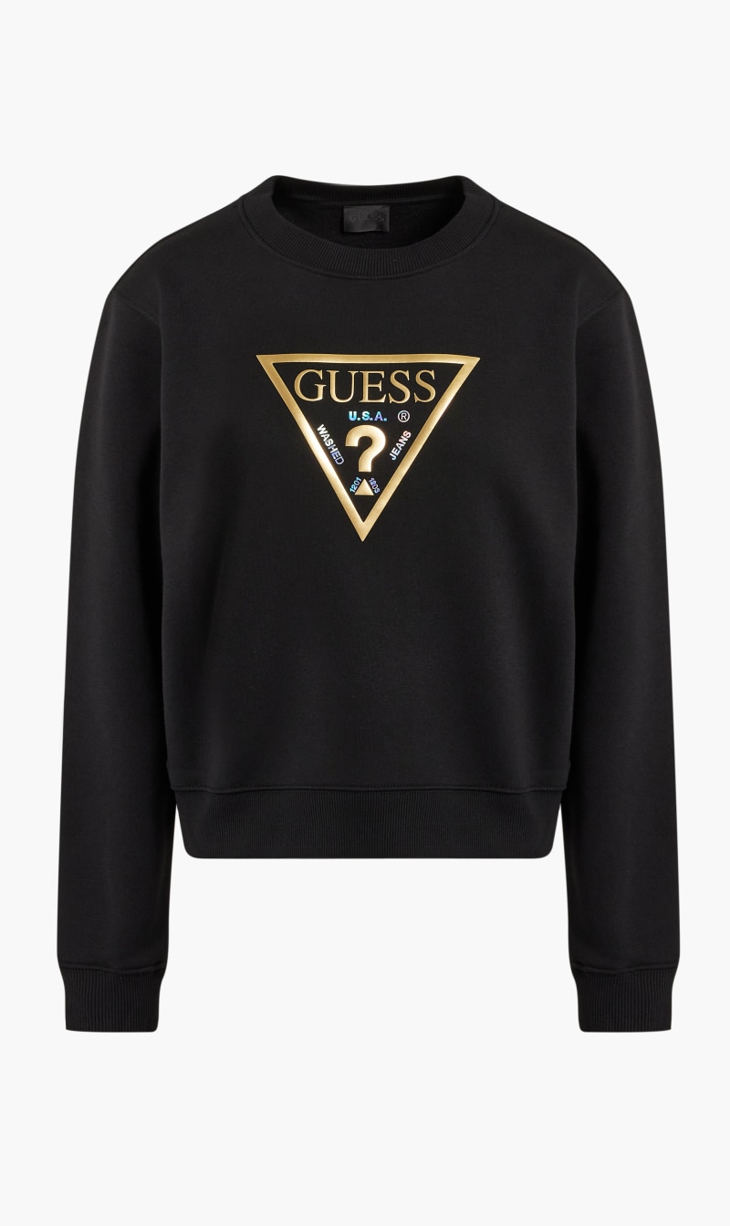 

Cotton Gold Triangle Sweatshirt, Black