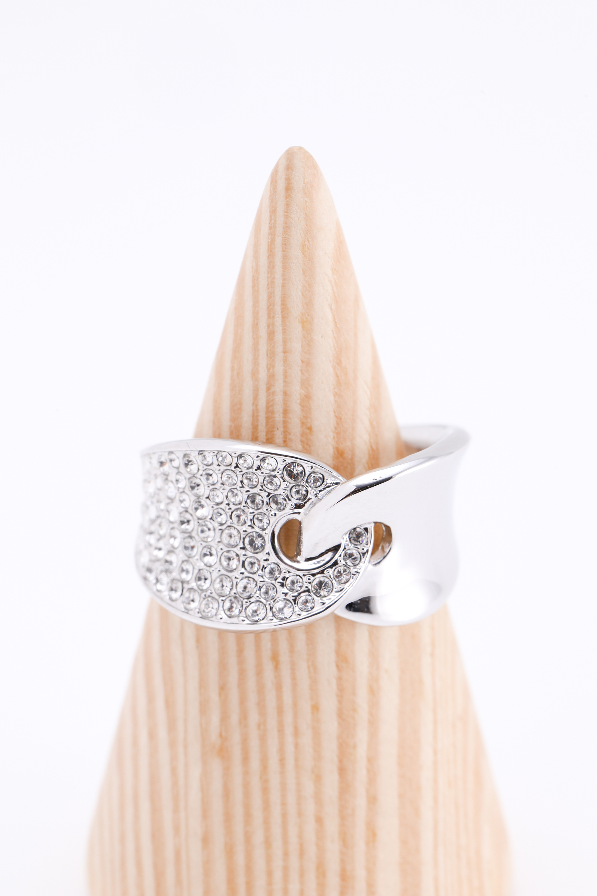 

SWAROVSKI Guardian Crystal Silver Ring, 52mm