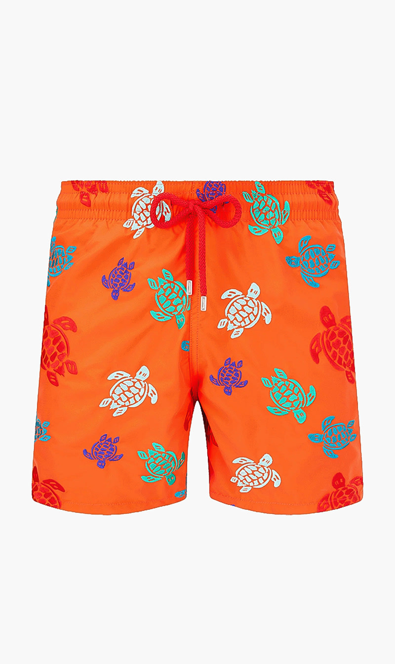 

Vilebrequin Orange Turtle Printed Shorts for Men | The Deal Outlet