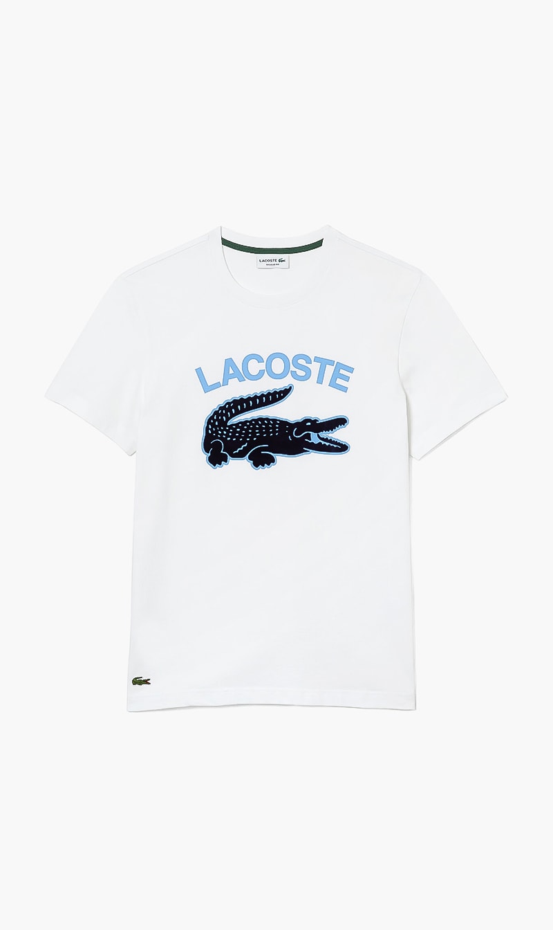 

Lacoste White Regular Fit Tshirt for Men | The Deal Outlet